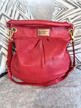 Marc by Marc Jacobs Pebbled Leather Crossbody with Gold Plaque